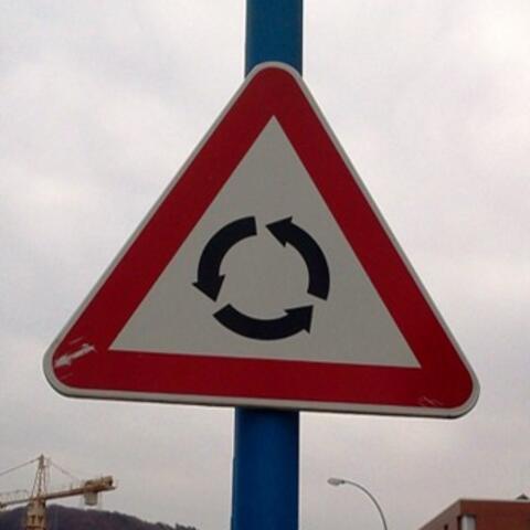 Roundabout warning